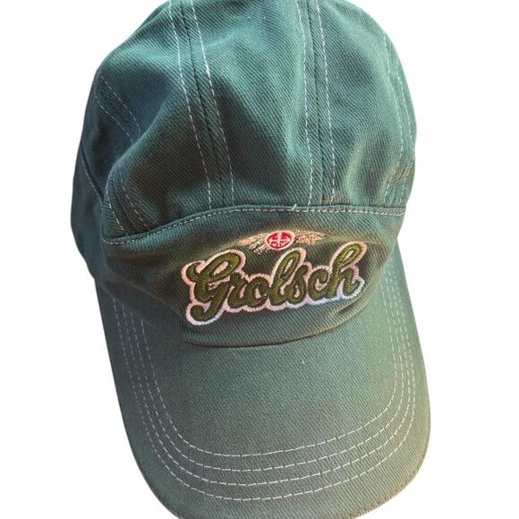 Grolsch Brewery Green/White Vintage Baseball Cap Traveling Gorpcore - Picture 1 of 5
